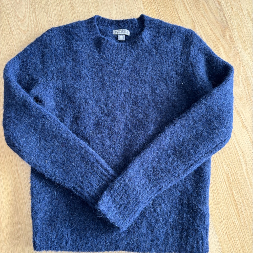 Women’s Point Sur fuzzy blue sweater